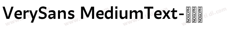 VerySans MediumText字体转换